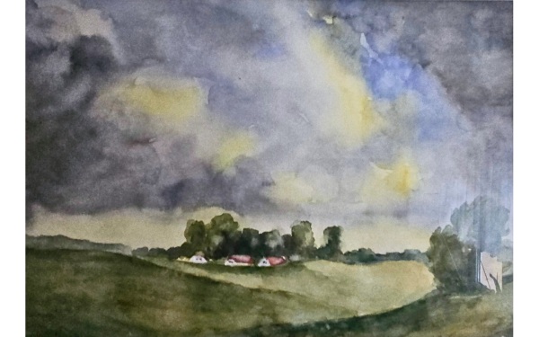 Gewitter i Aquarell von Peter Pamp